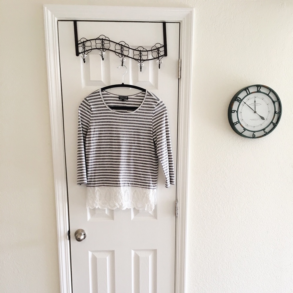 Stitch Fix Striped 3/4 Sleeve Shirt